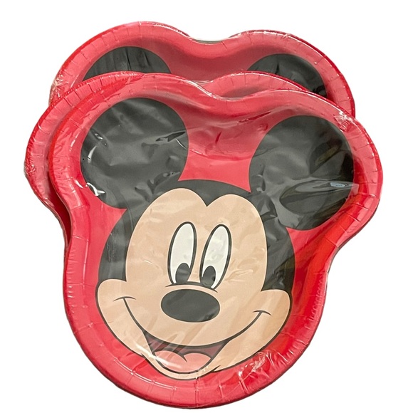 Mickey Mouse 14 Piece Party Supplies Hats, Plates, Napkins, Banner, Table Cover - Picture 5 of 12